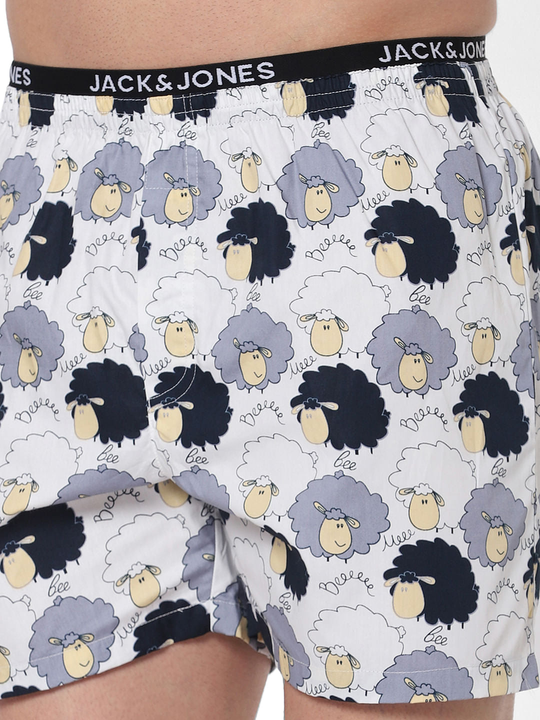 White Sheep Print Boxers