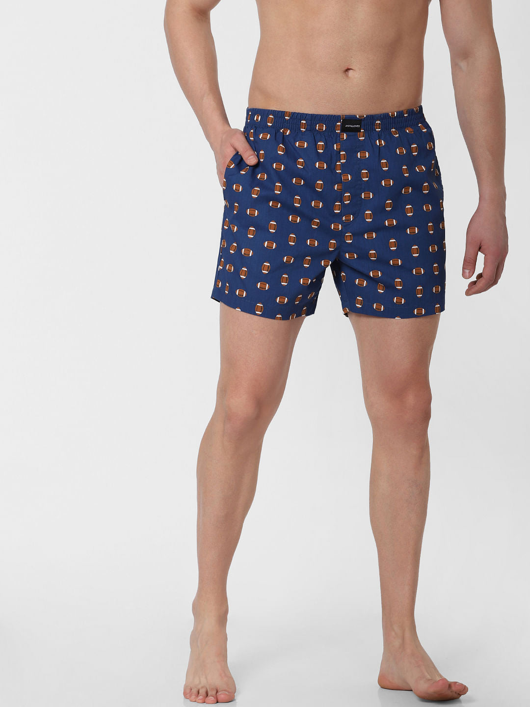 Blue Printed Boxers