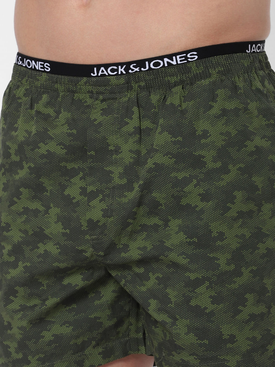 Green Camo Print Boxers
