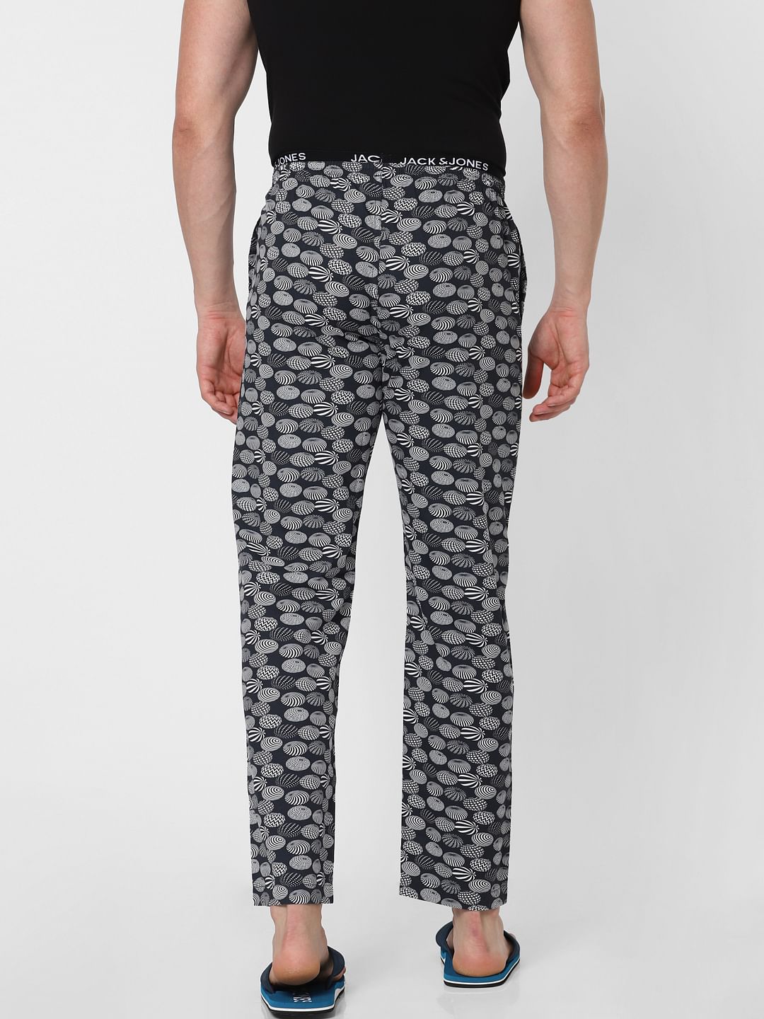 Black All Over Print Pyjama
