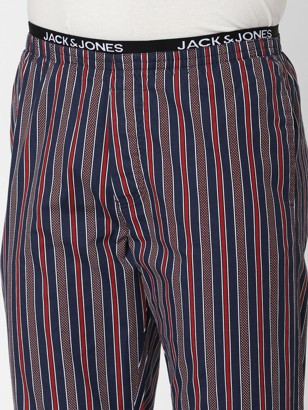 Navy Blue Striped Pyjama