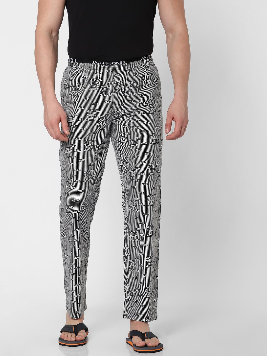 Grey Striped Pyjama