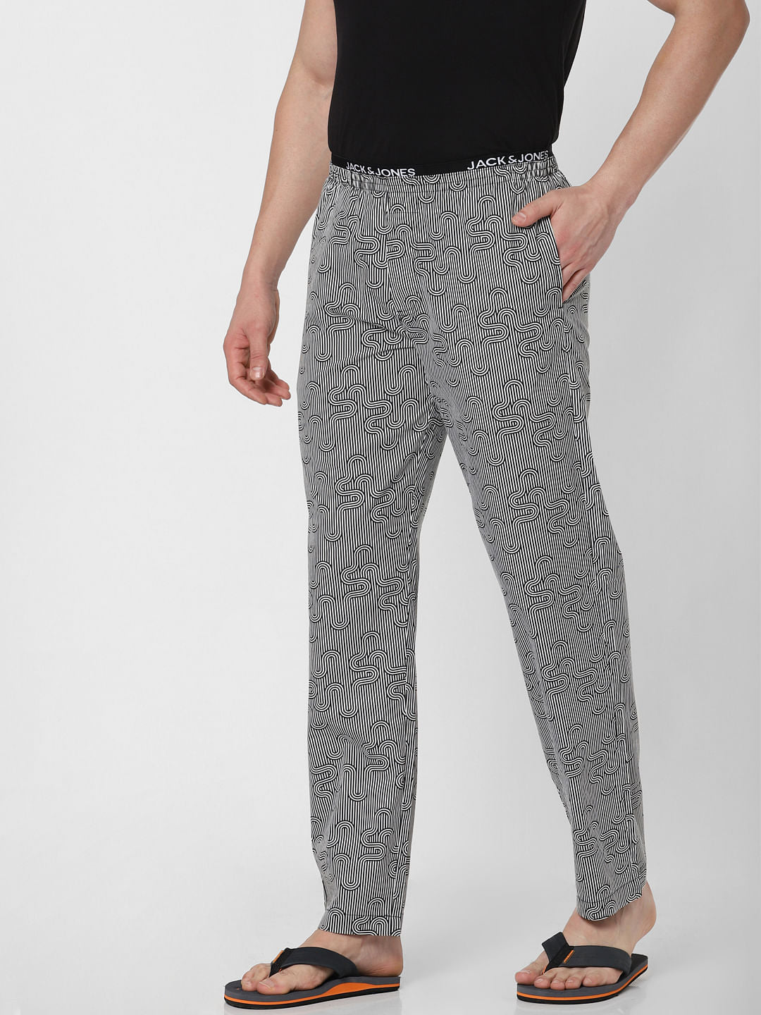 Grey Striped Pyjama