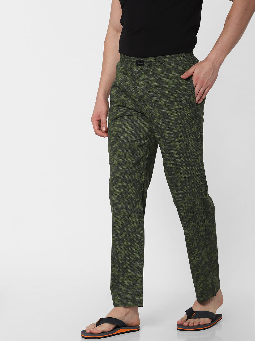 Green Camo Print Pyjama