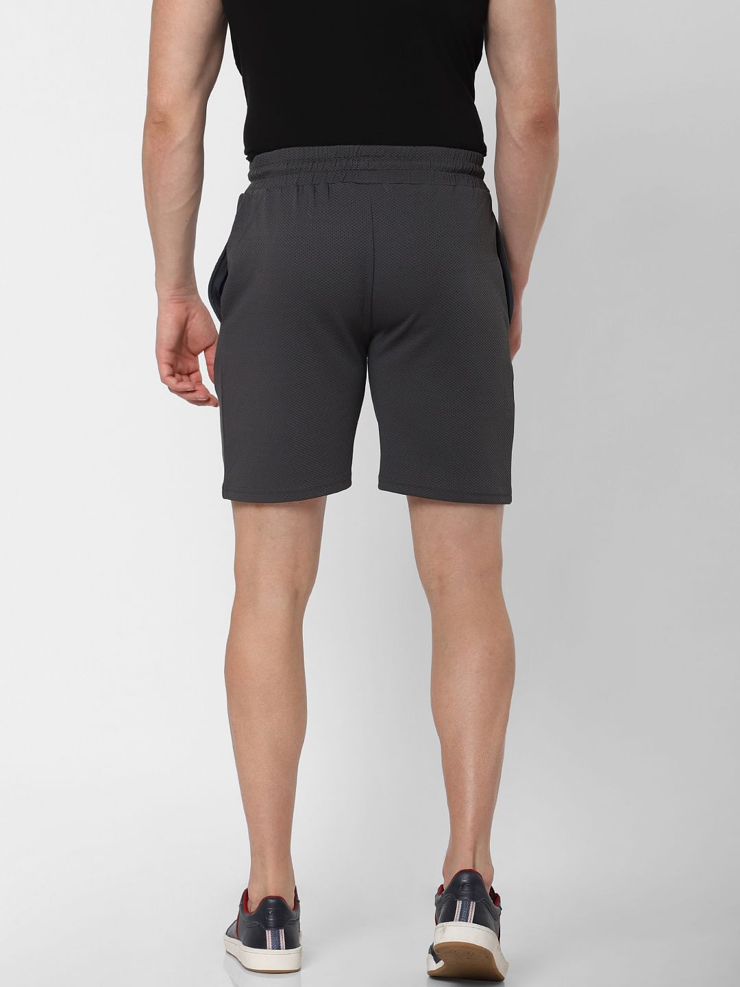 Dark Grey Logo Print Sweatshorts