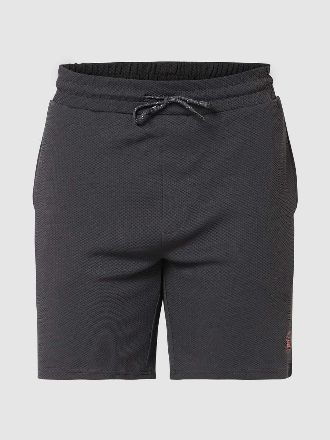 Dark Grey Logo Print Sweatshorts