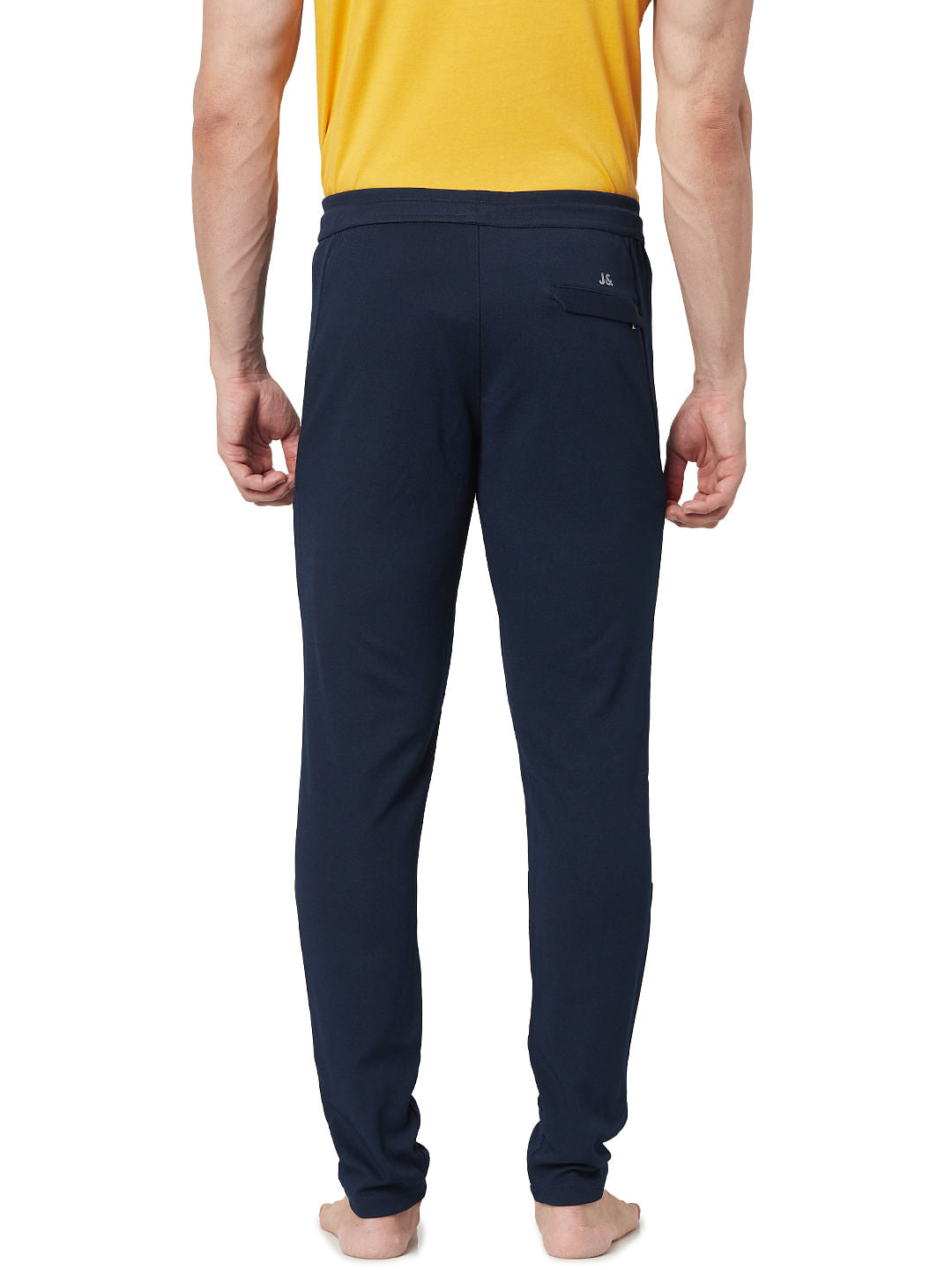 Dark Blue Low Rise Trackpants