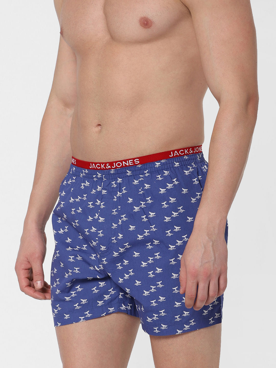 Blue Whale Print Boxers