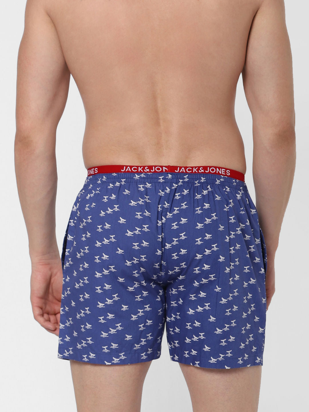 Blue Whale Print Boxers