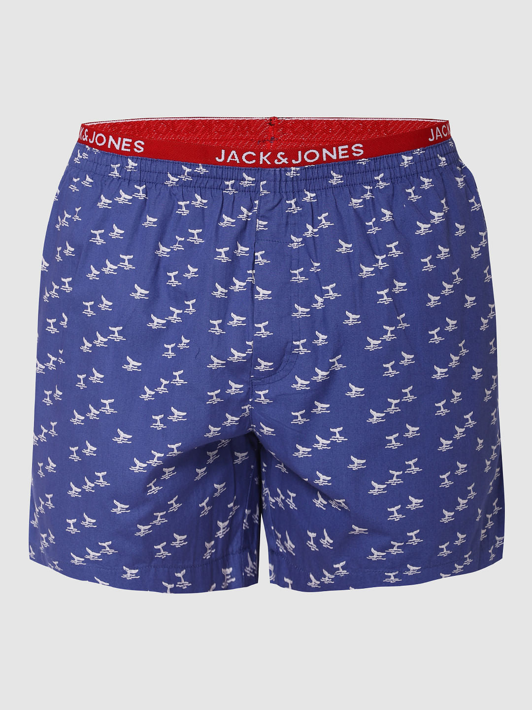 Blue Whale Print Boxers