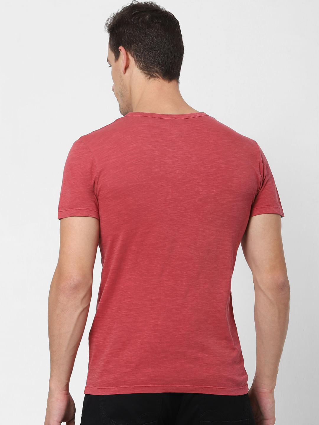 Red V Neck T-shirt