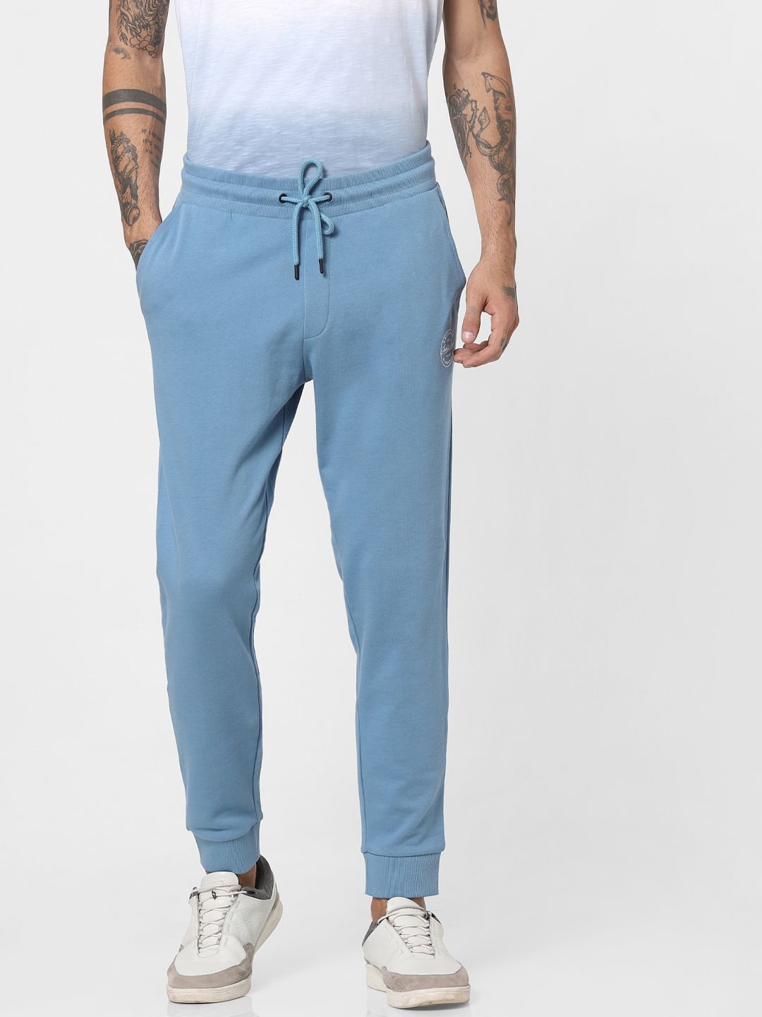 Blue Drawstring Sweatpants