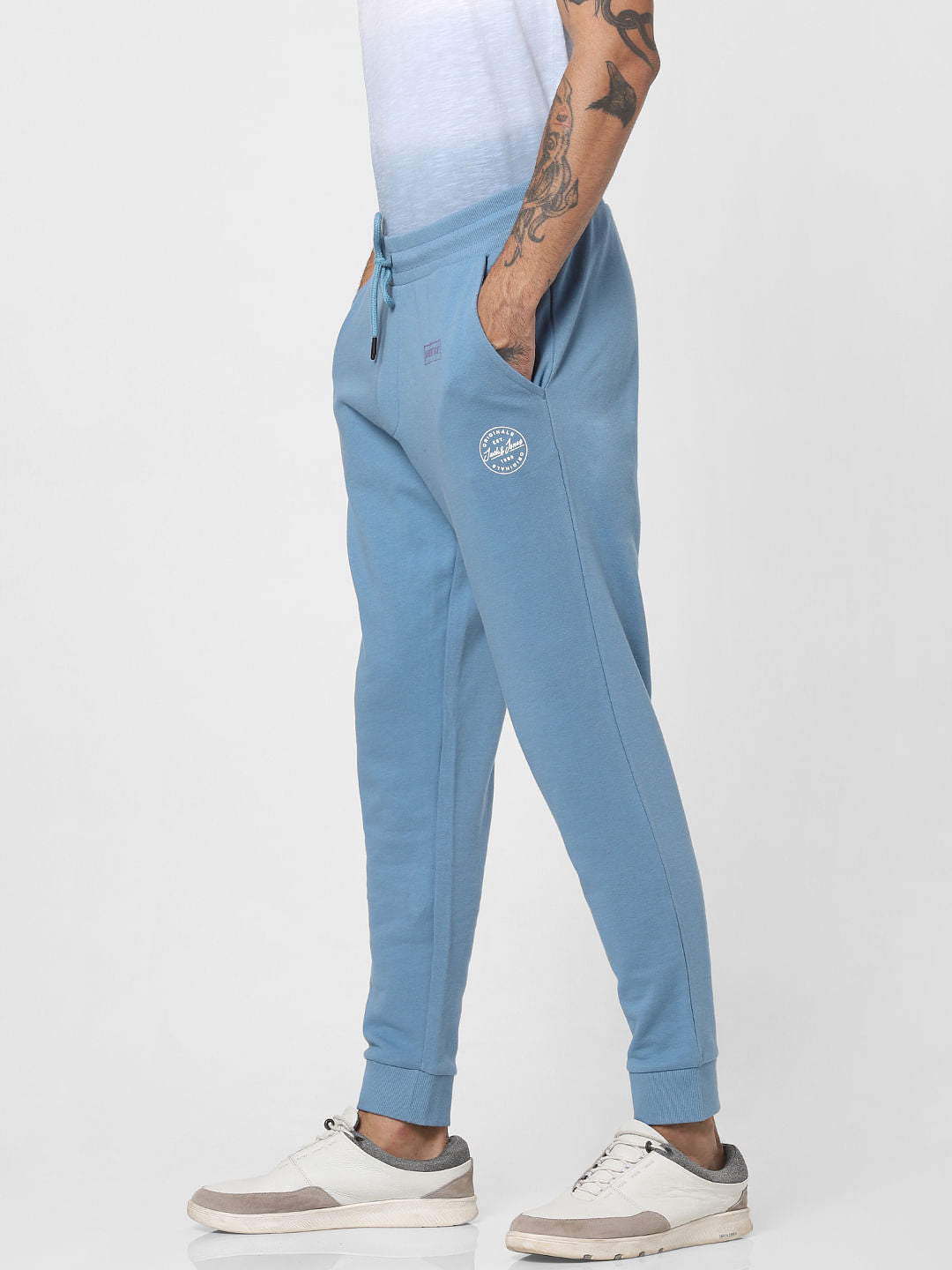 Blue Drawstring Sweatpants