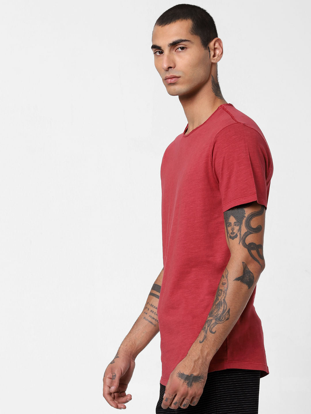 Red Crew Neck T-shirt
