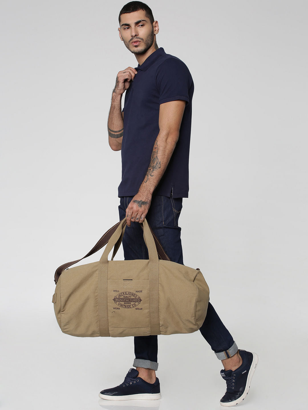 Navy Blue Cotton Polo