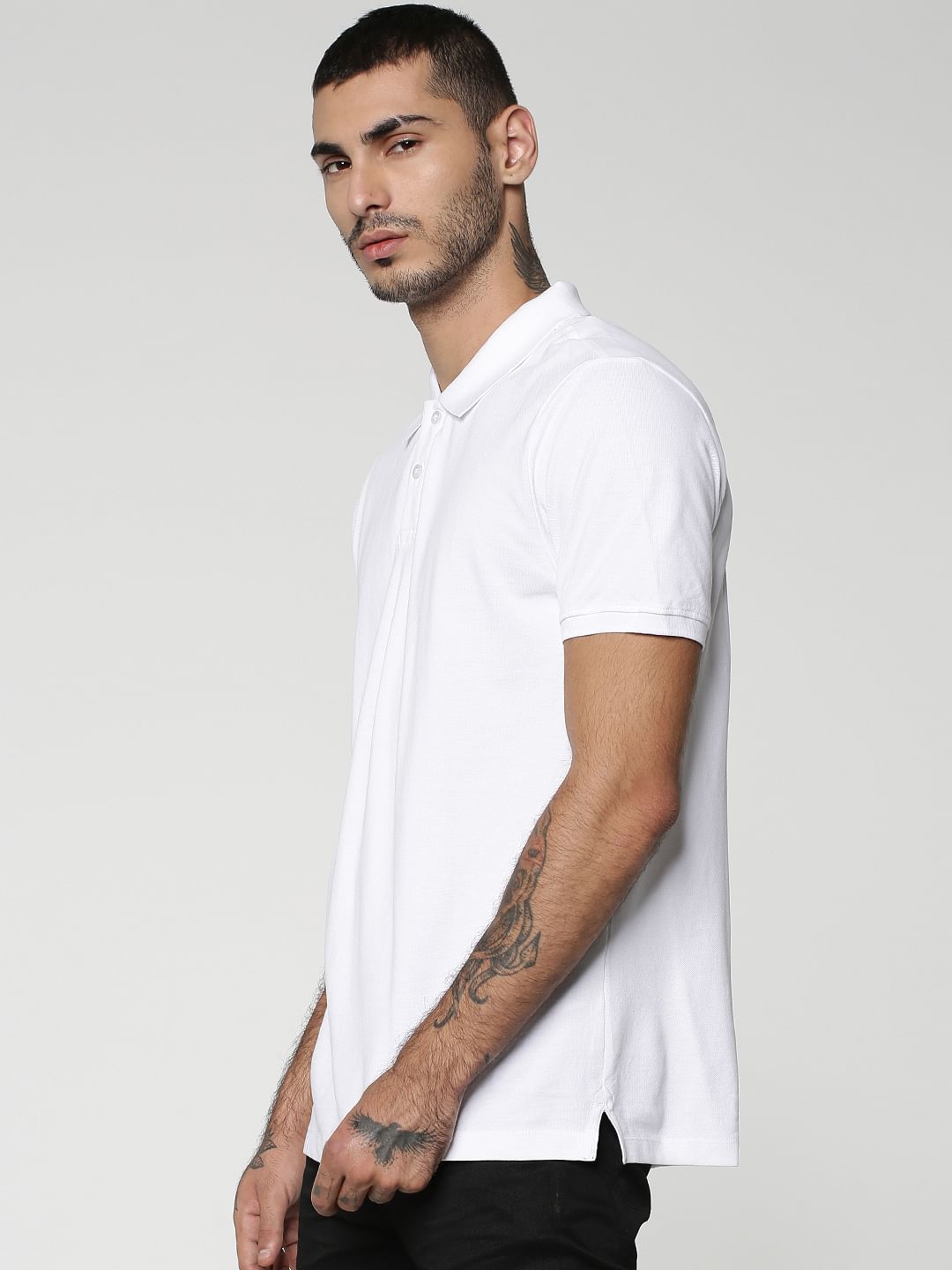 White Cotton Polo