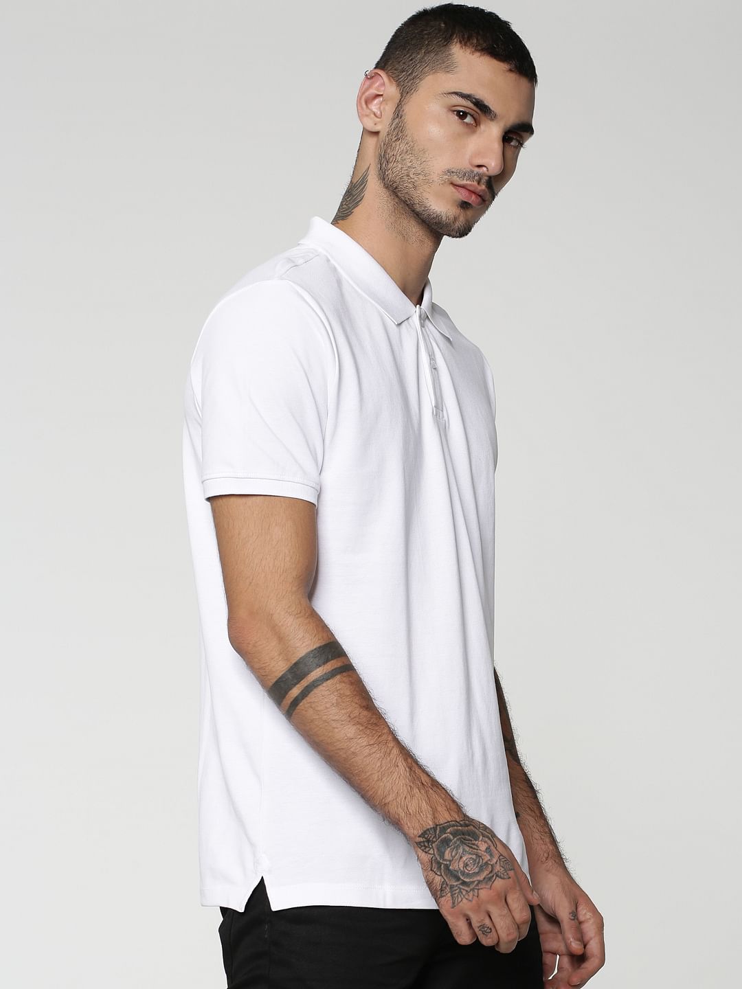 White Cotton Polo