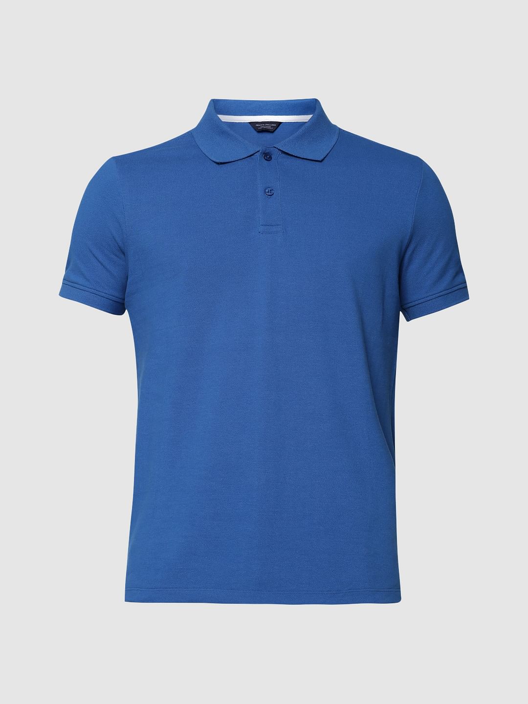 Electric Blue Cotton Polo