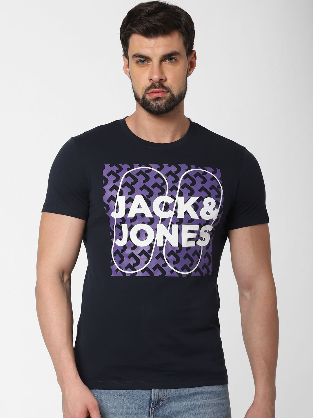 Graphic Print Crew Neck T-Shirt Online in India - Flat 20% Off