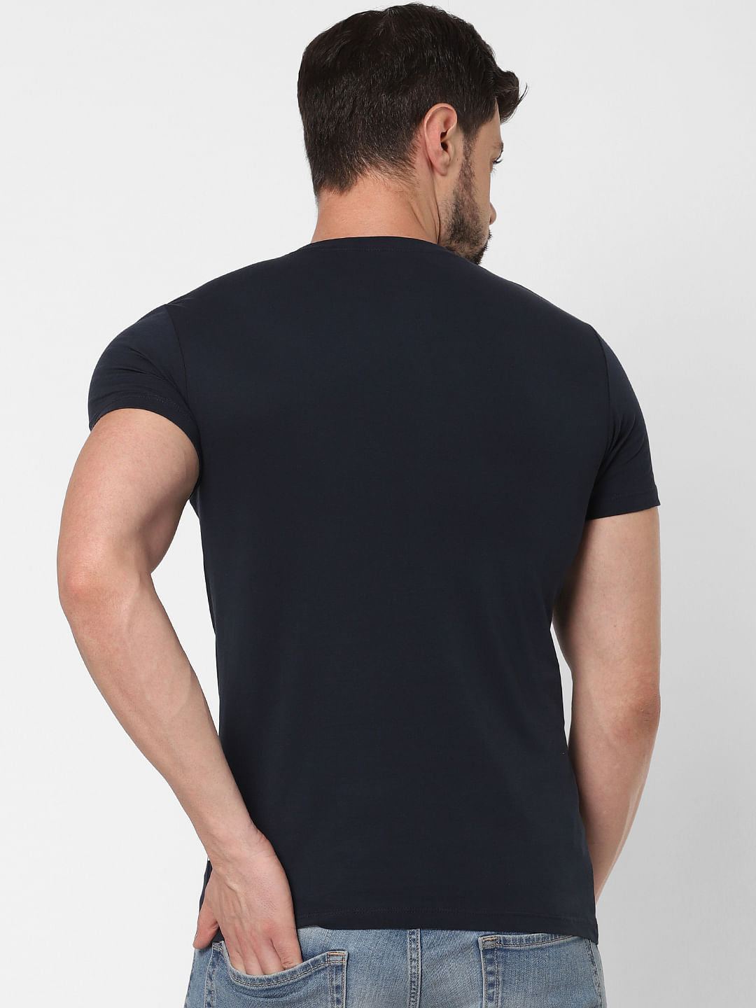 Graphic Print Crew Neck T-Shirt Online in India - Flat 20% Off