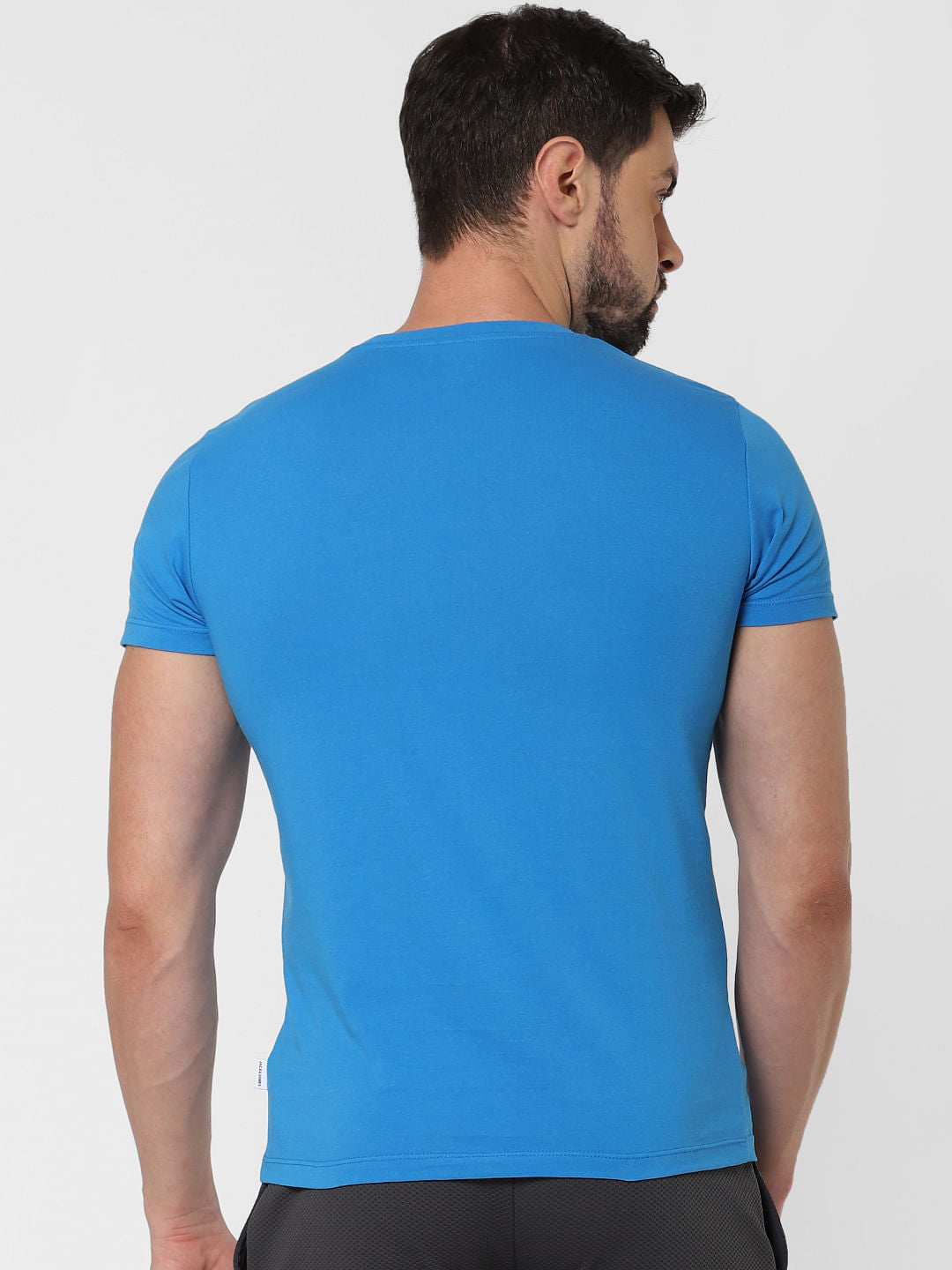 Blue Graphic Print Crew Neck T-Shirt Online in India - Flat 20% Off