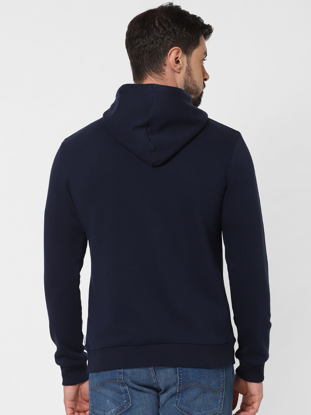 Navy Blue Hooded Sweatshirt