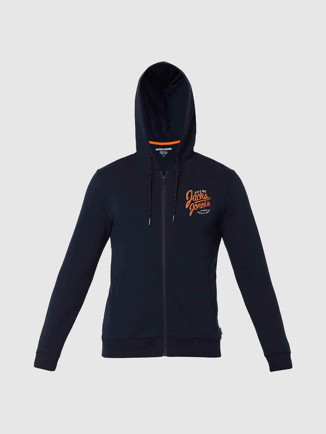 Navy Blue Hooded Sweatshirt