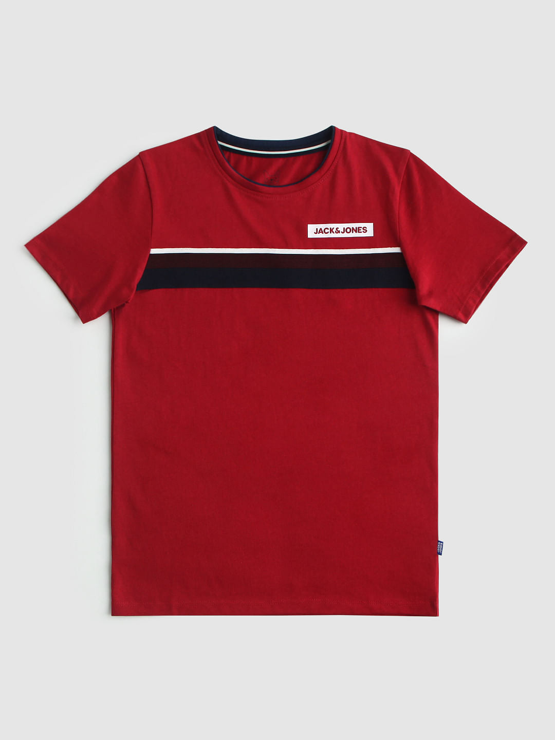 Red Logo Print Crew Neck T-shirt - 128/8Y
