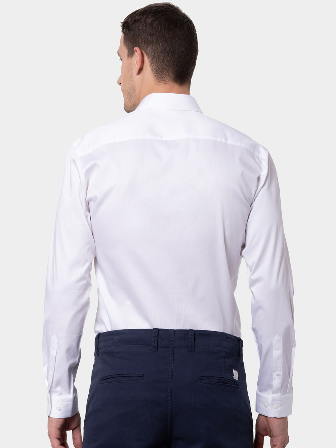 White Formal Full Sleeves Shirt