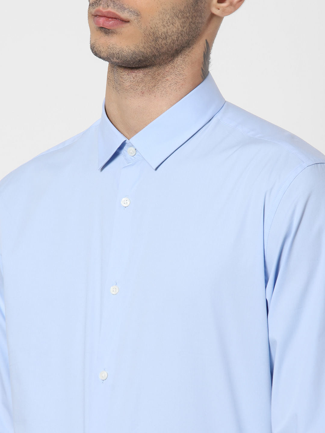 Light Blue Full Sleeves Shirt