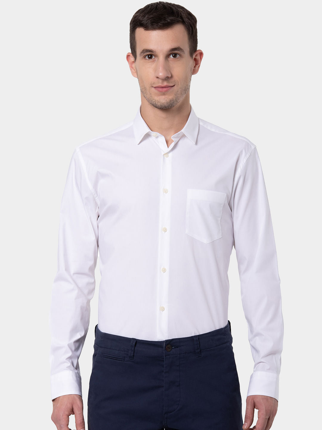 White Full Sleeves Shirt