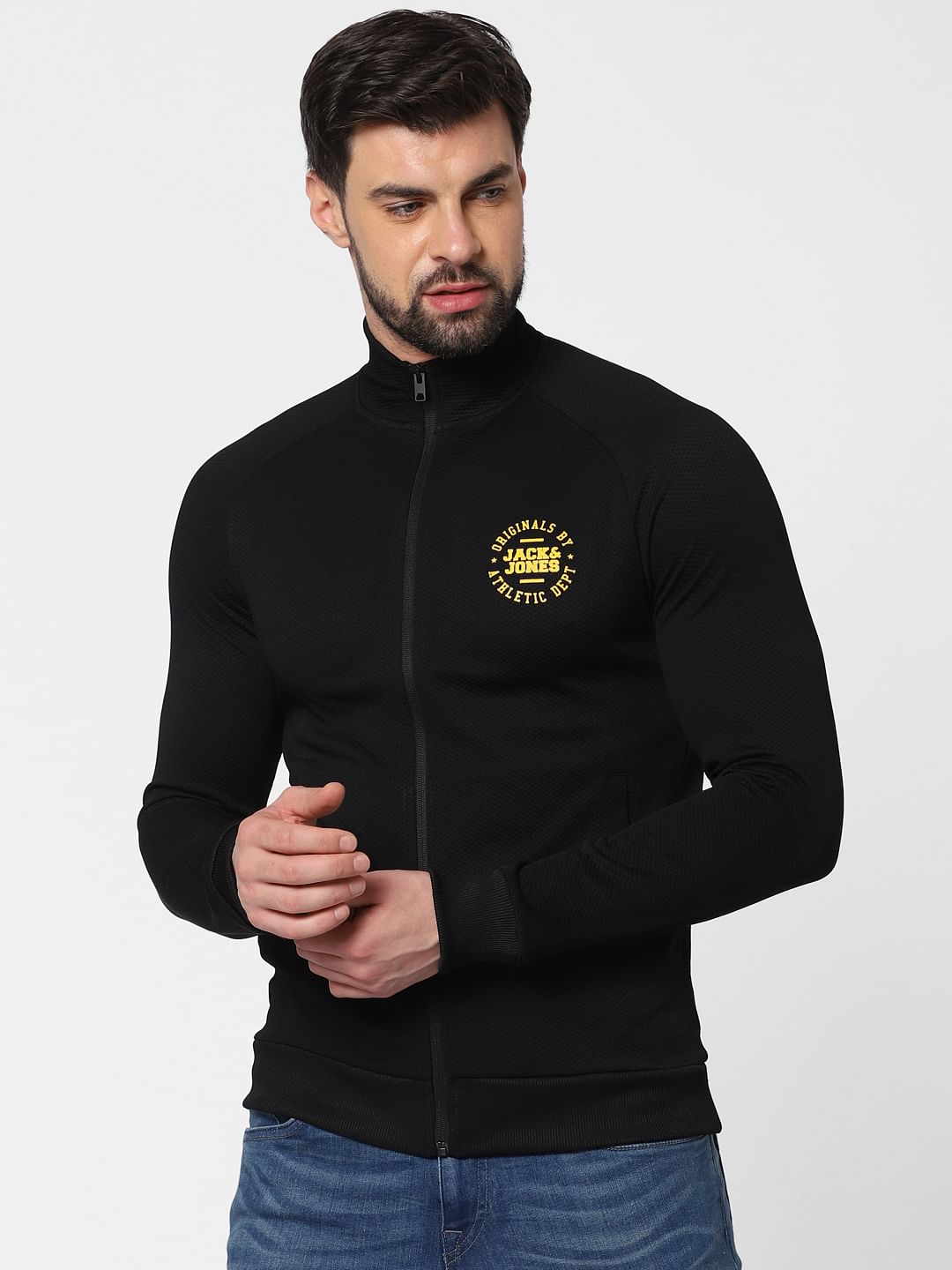 Black Zip Up Sweatshirt