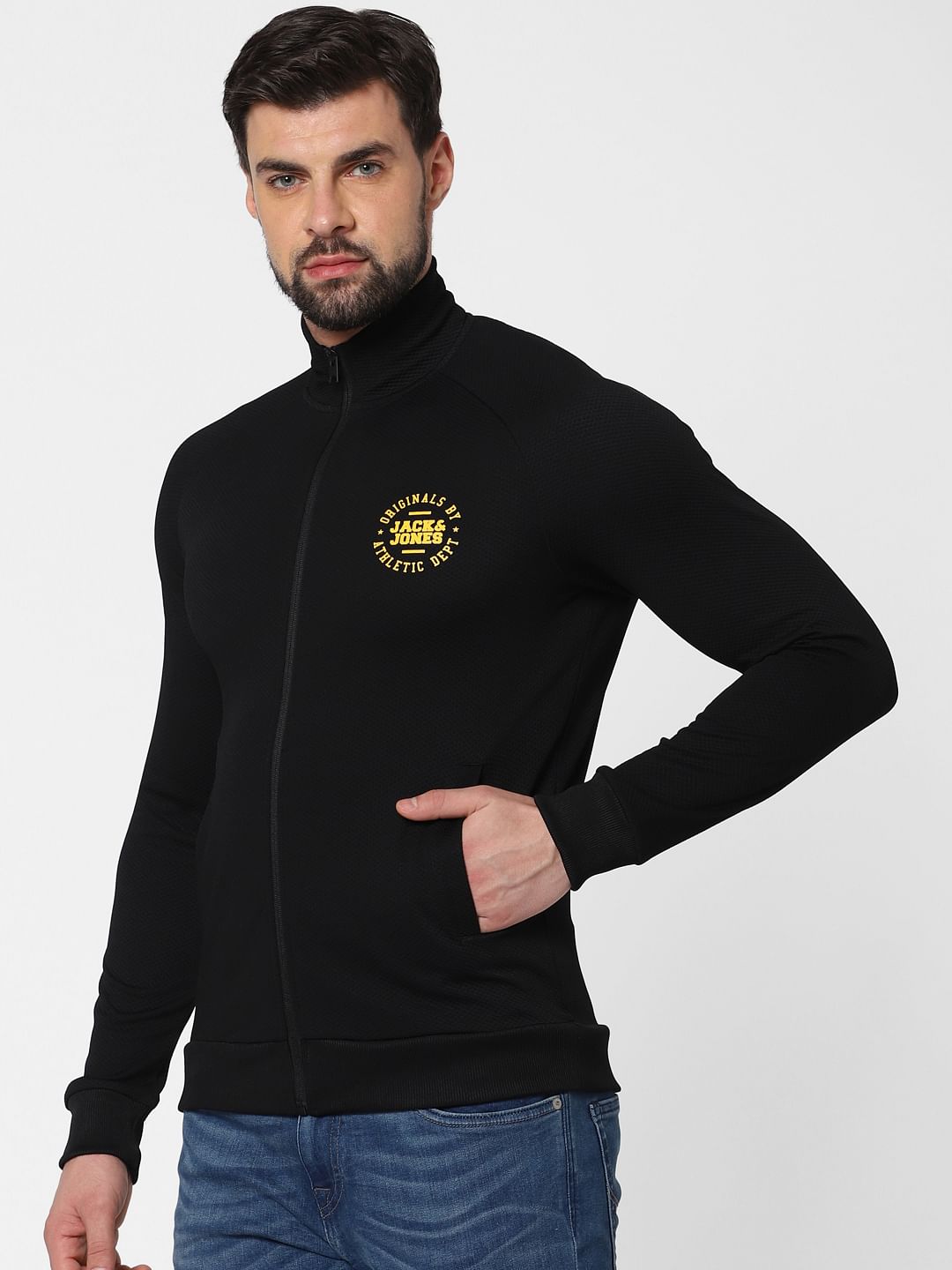 Black Zip Up Sweatshirt