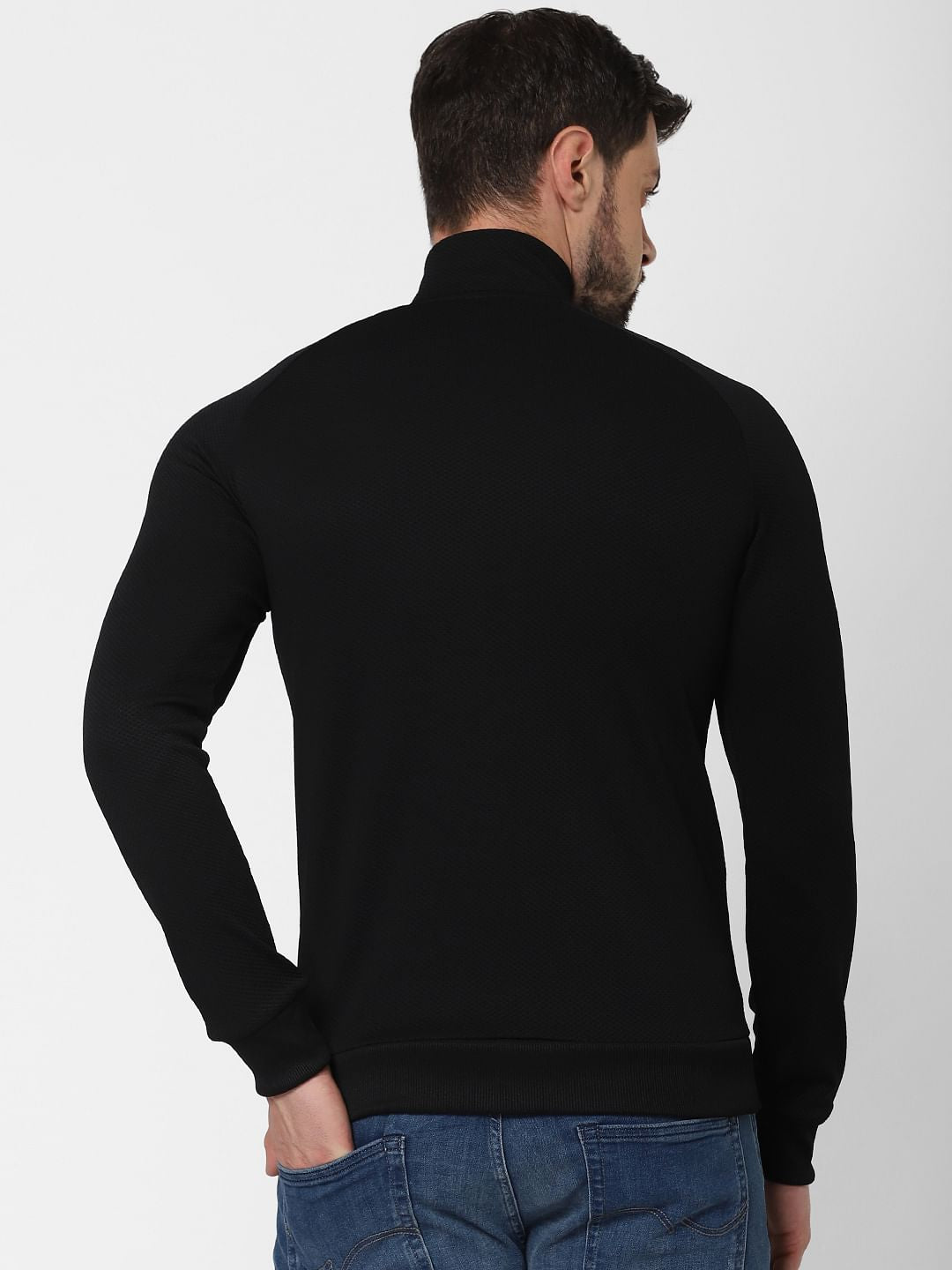 Black Zip Up Sweatshirt