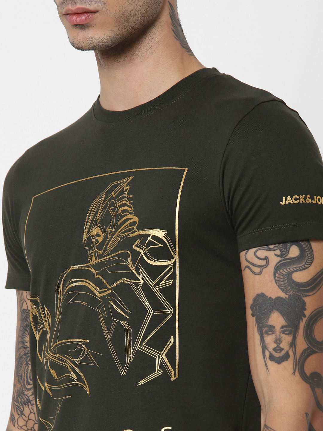 X Power Of Icon Green Thanos Crew Neck T-Shirt