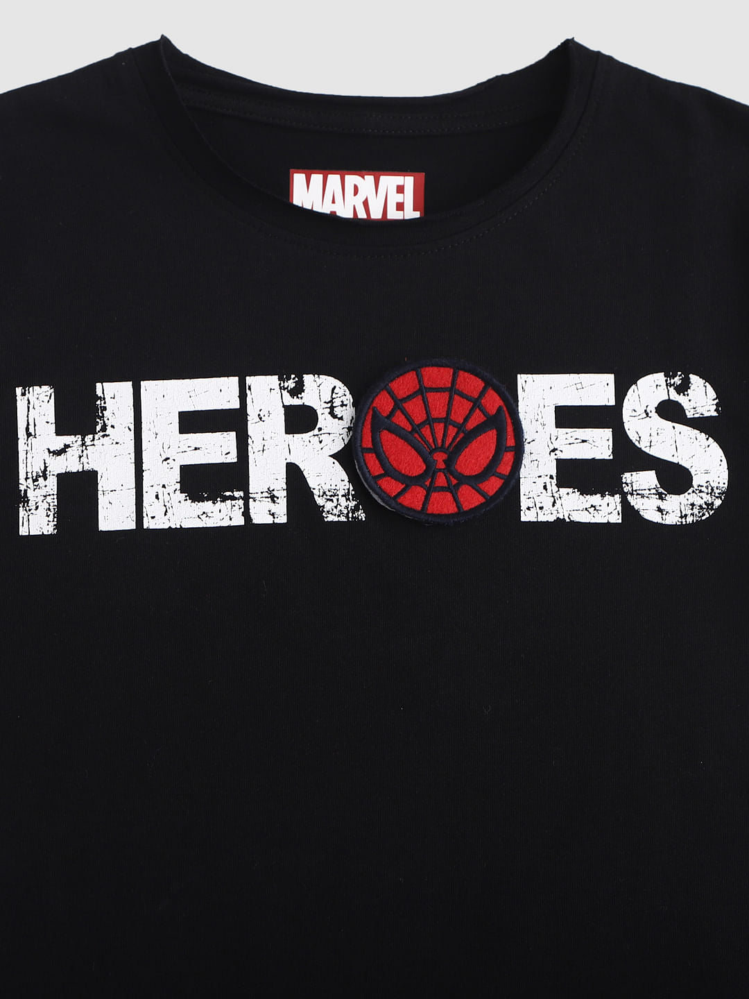 Marvel Black Crew Neck T-shirt