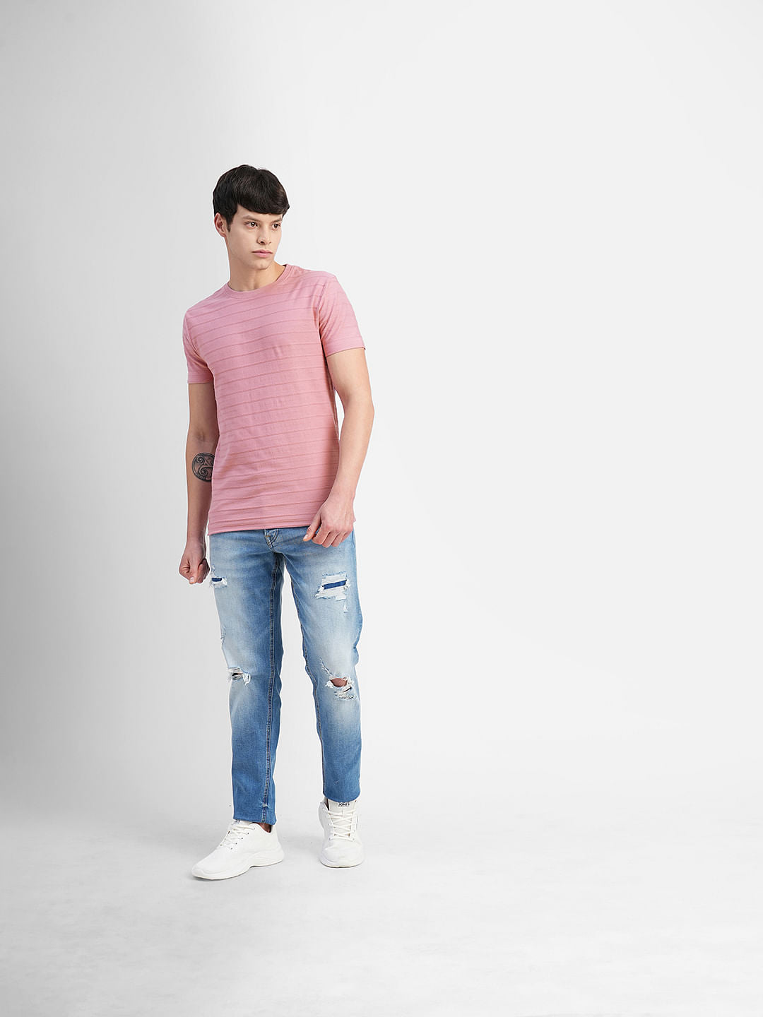 Pink Crew Neck T-shirt