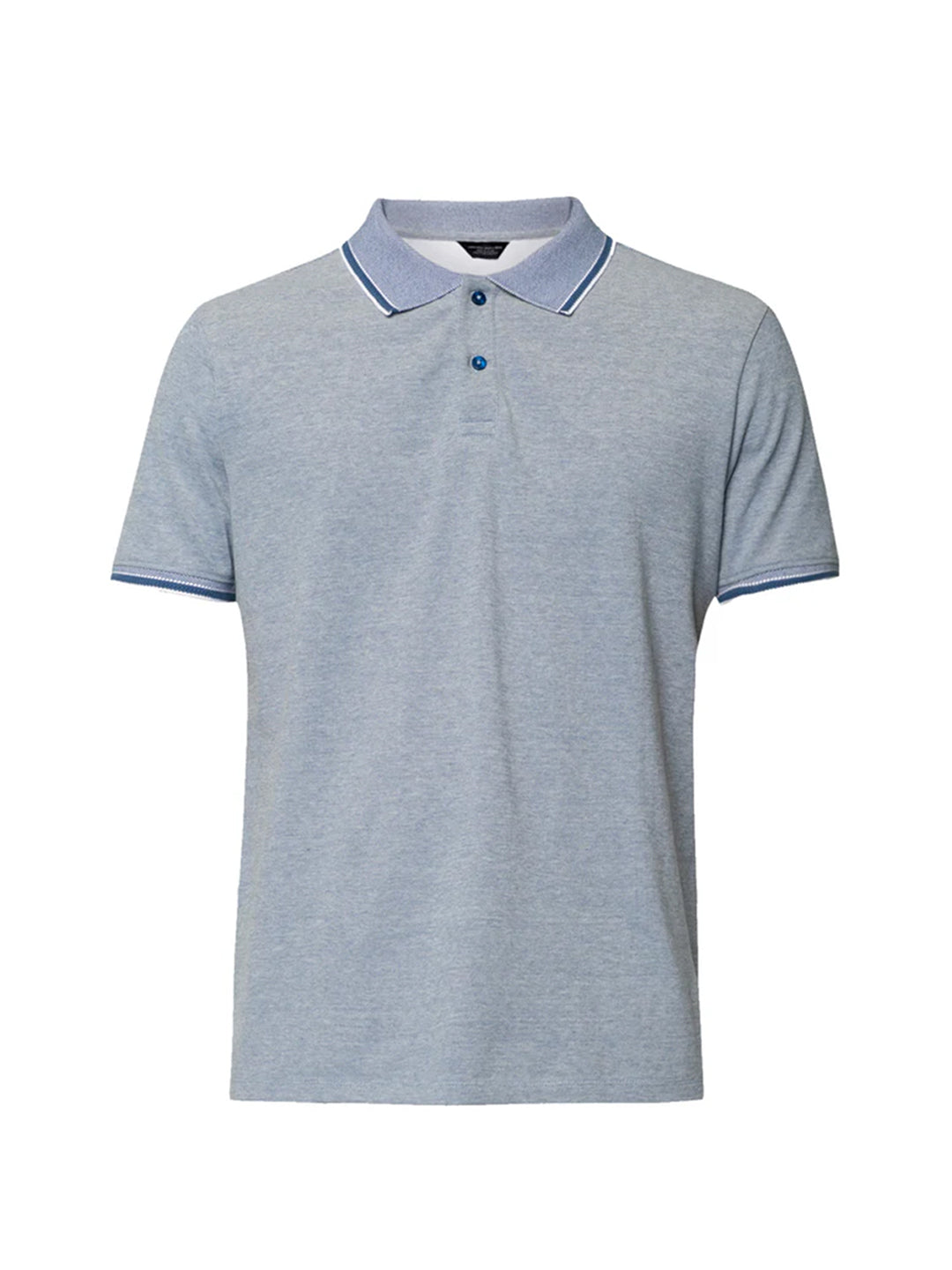 Light Blue Contrast Tipping Polo