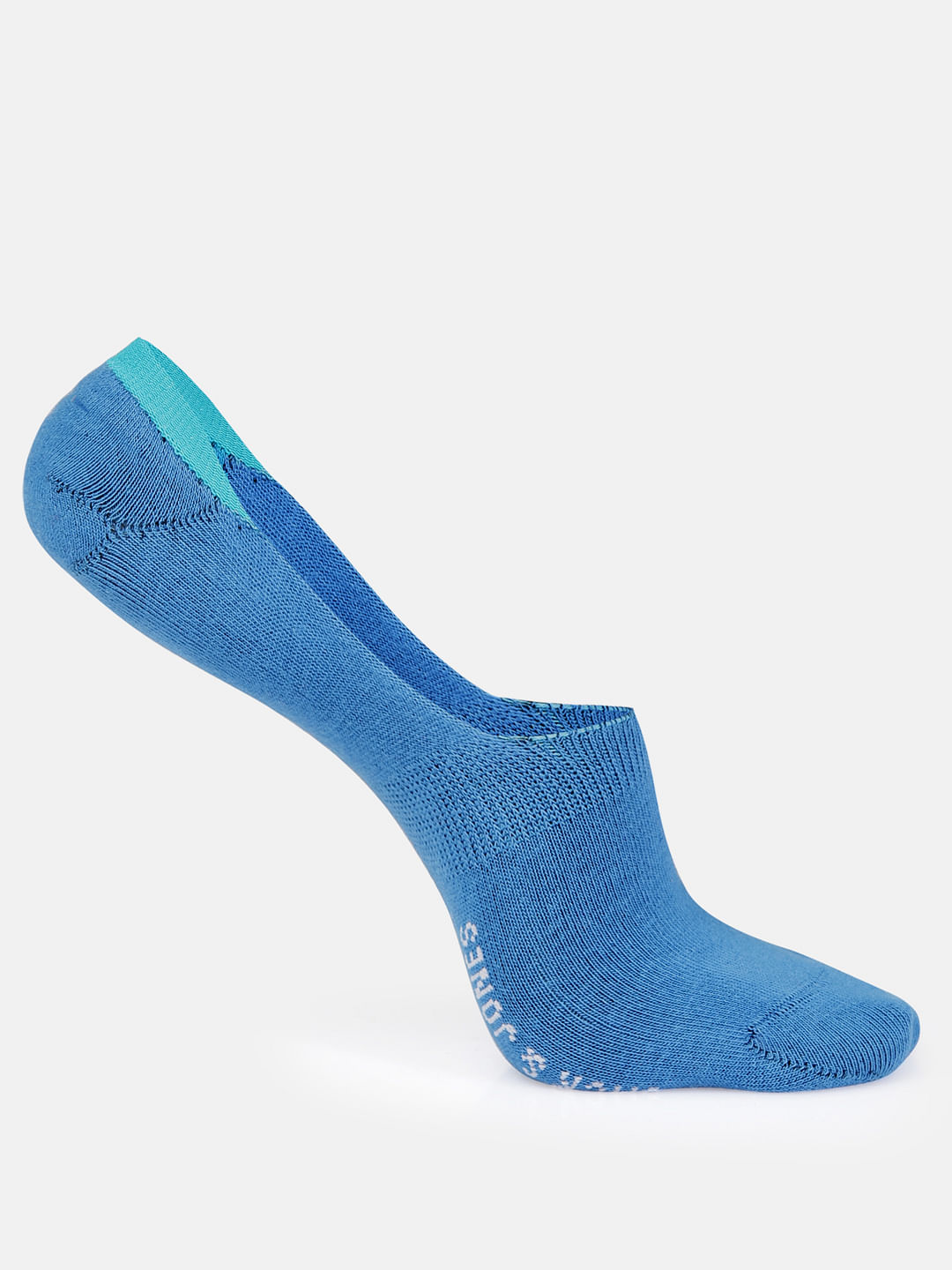 Pack of Three No Show Socks - Green, Red & Blue