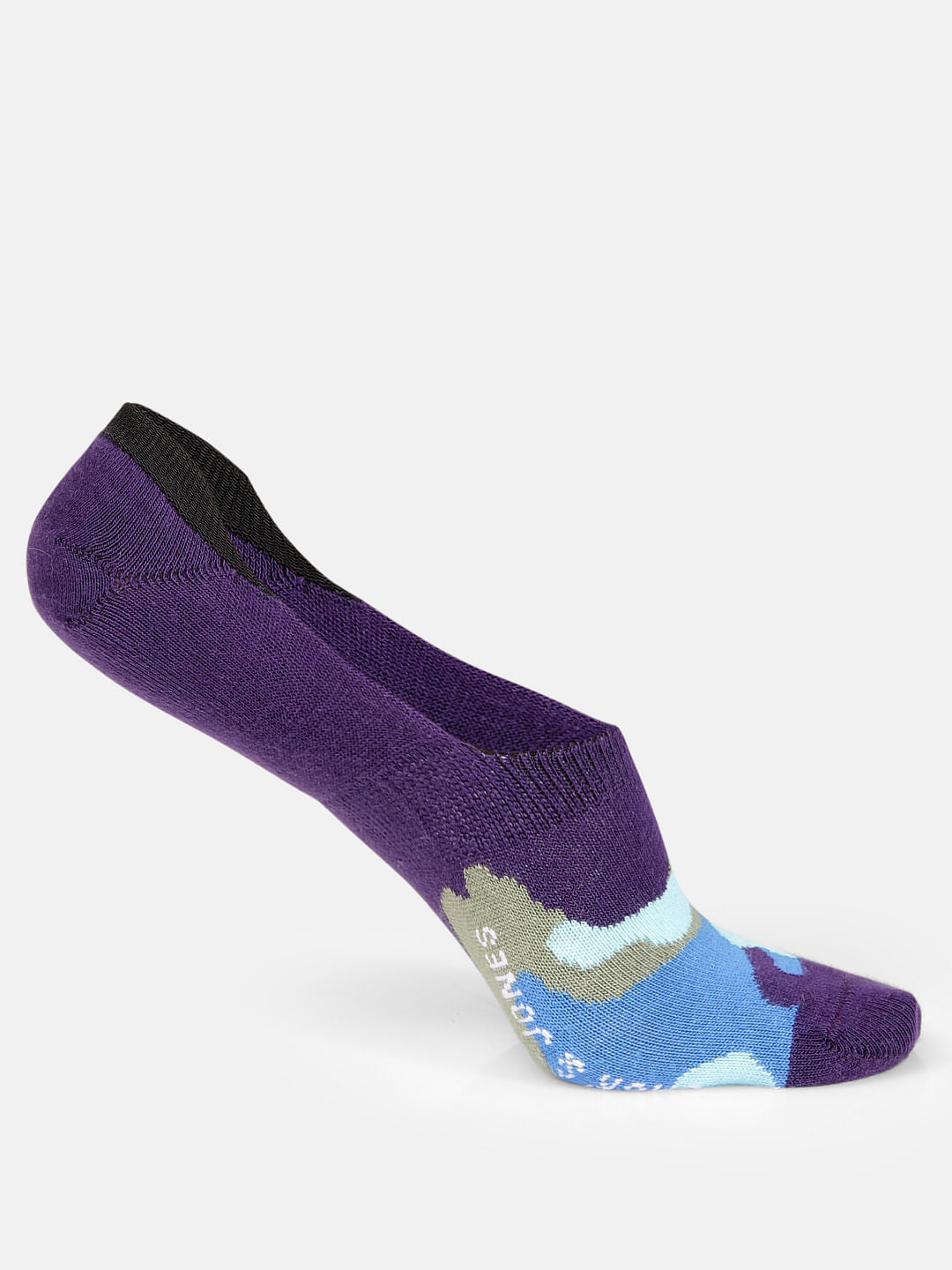 Pack of Two Camo Print No Show Socks