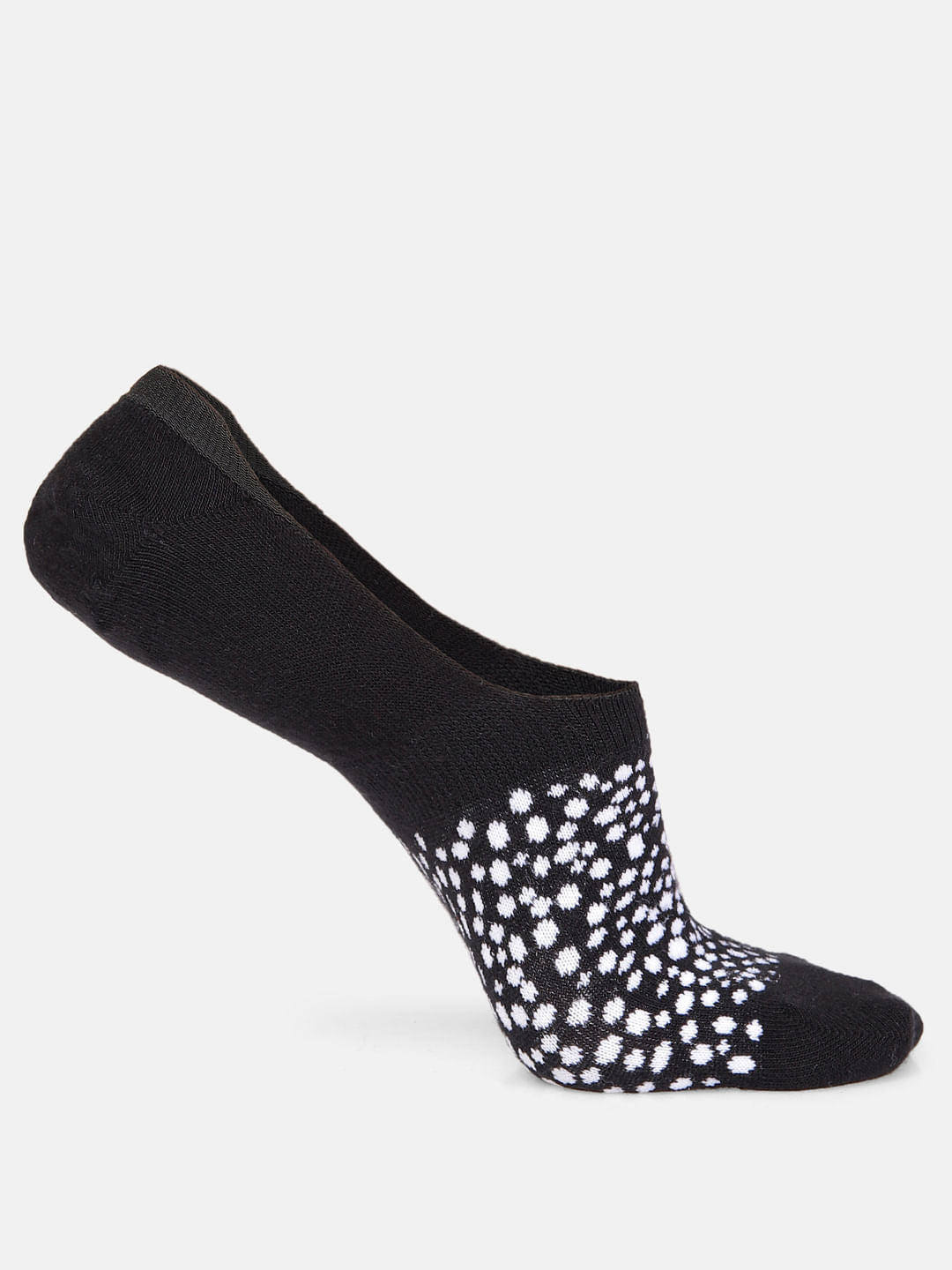 Pack of Three Monochrome No Show Socks