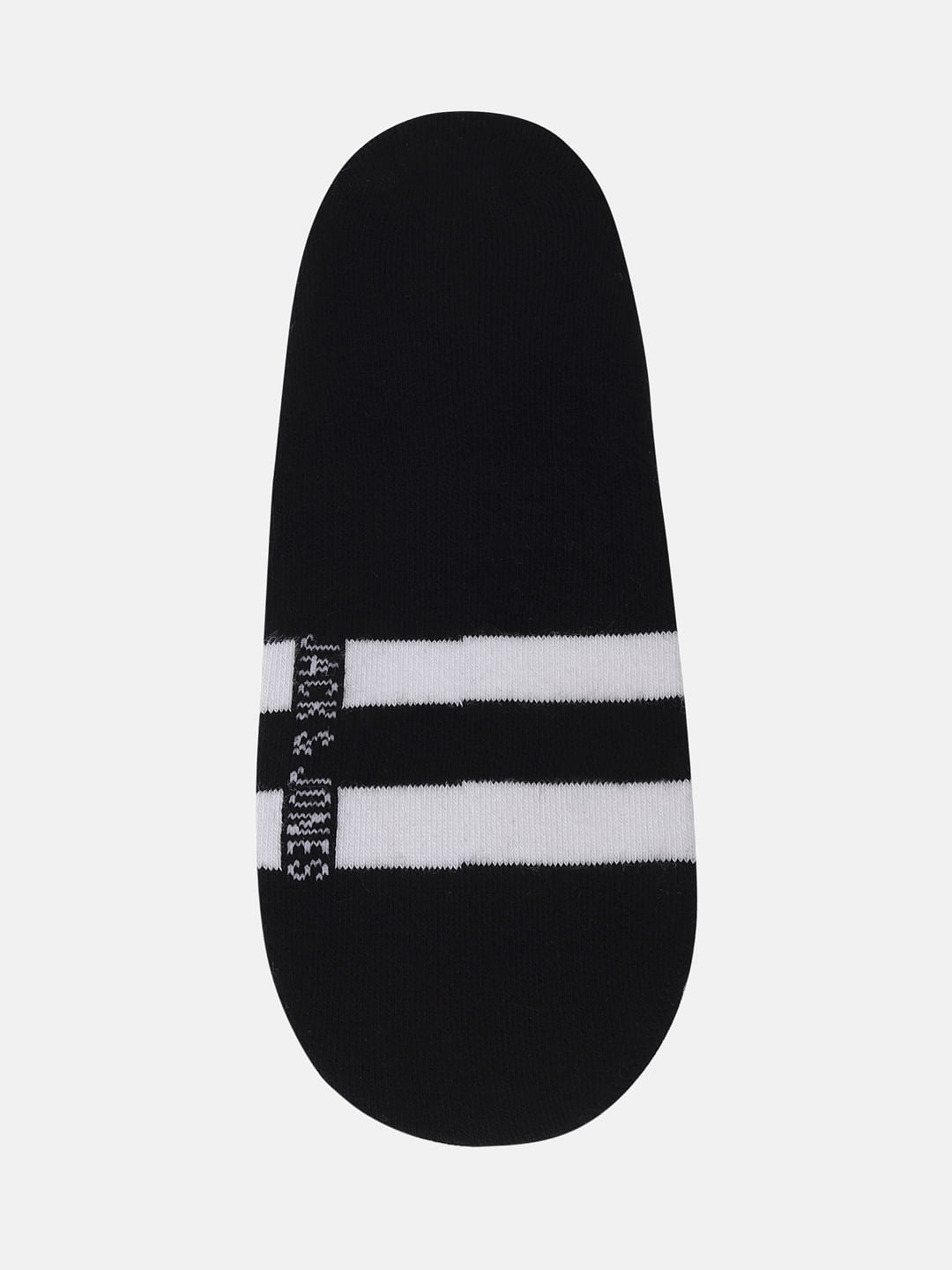 Pack of Three No Show Socks - Black, Blue & White