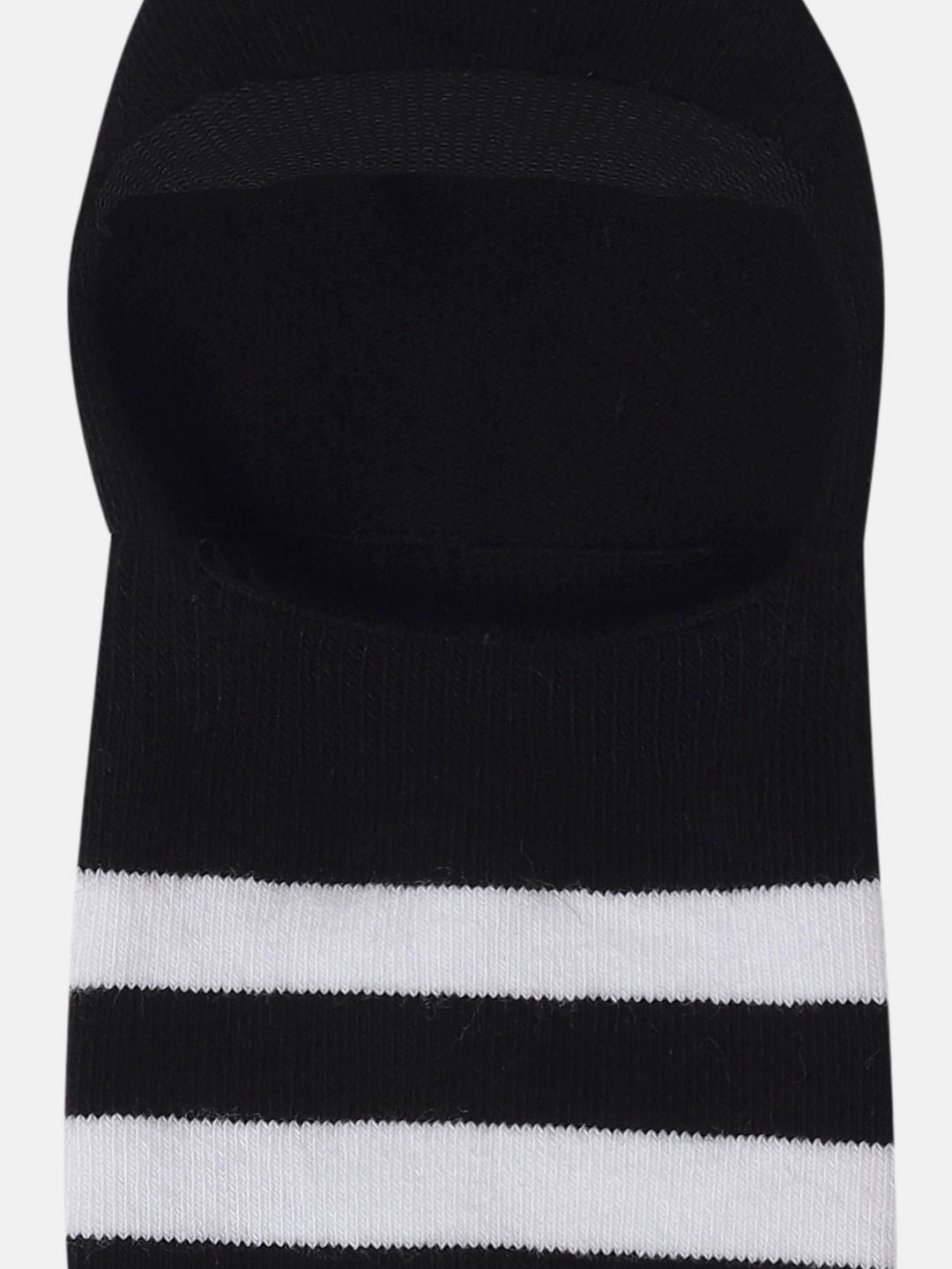 Pack of Three No Show Socks - Black, Blue & White