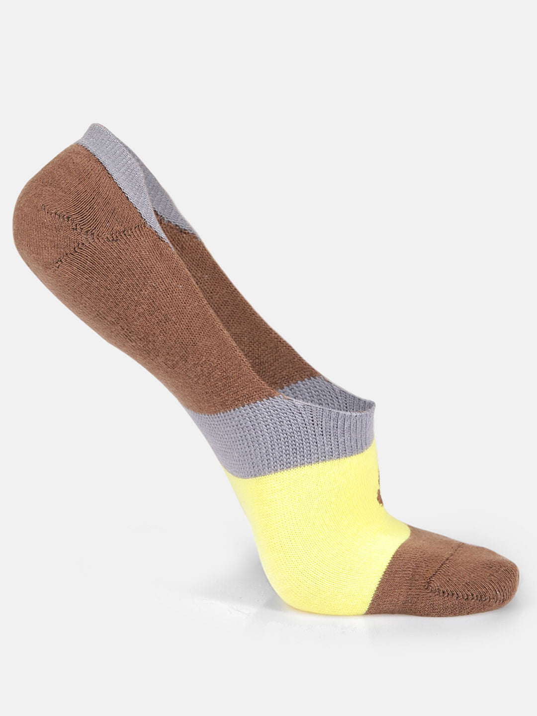 Pack of Two Colourblocked No Show Socks