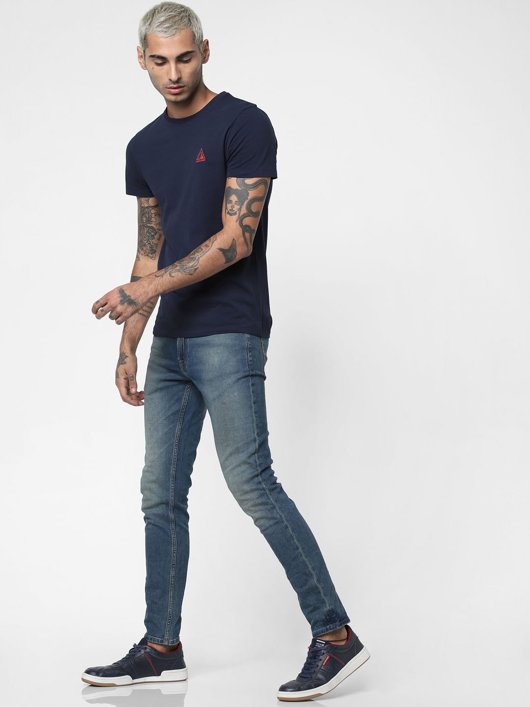 Blue Low Rise Ben Skinny Fit Jeans - 28/30