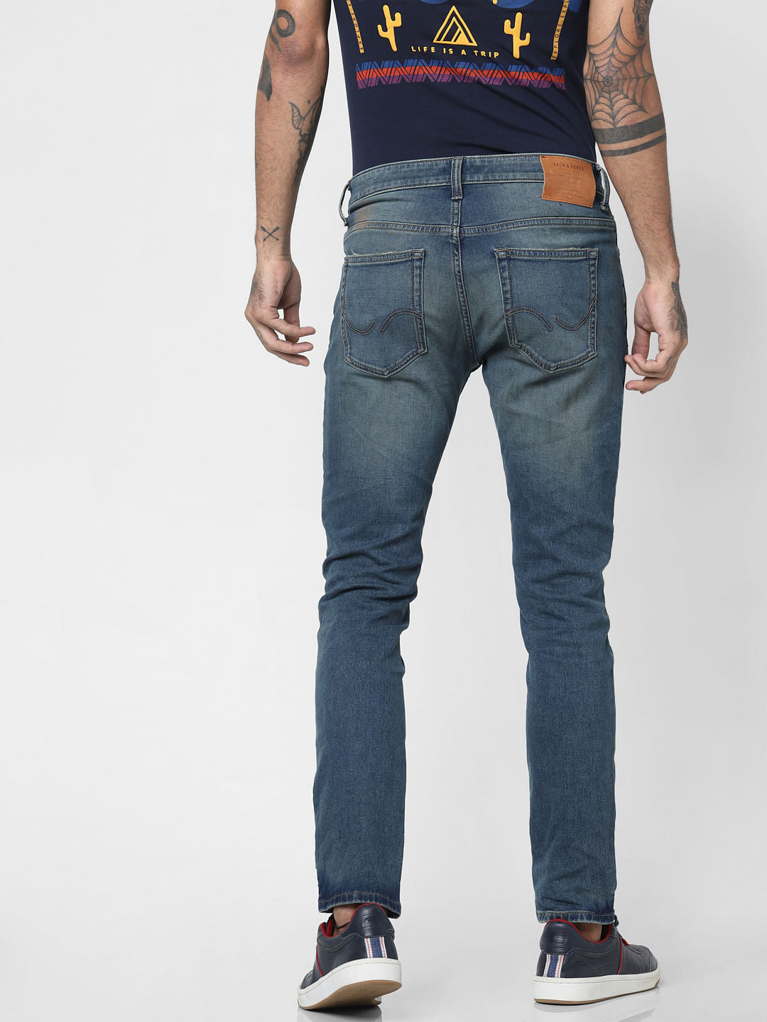Blue Low Rise Ben Skinny Fit Jeans