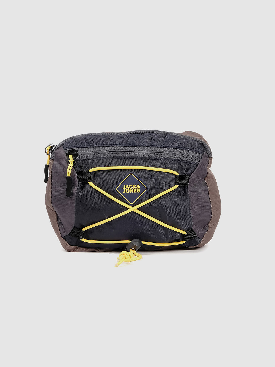 Navy Blue Colourblocked Bumbag - ONE