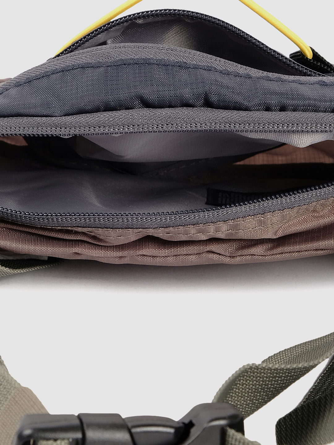 Navy Blue Colourblocked Bumbag