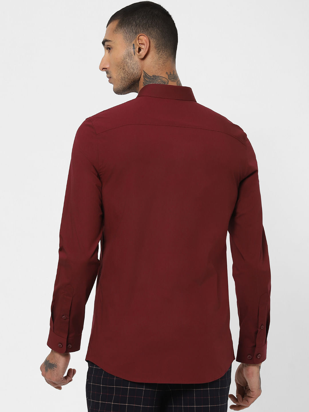 Maroon Full Sleeves Shirt