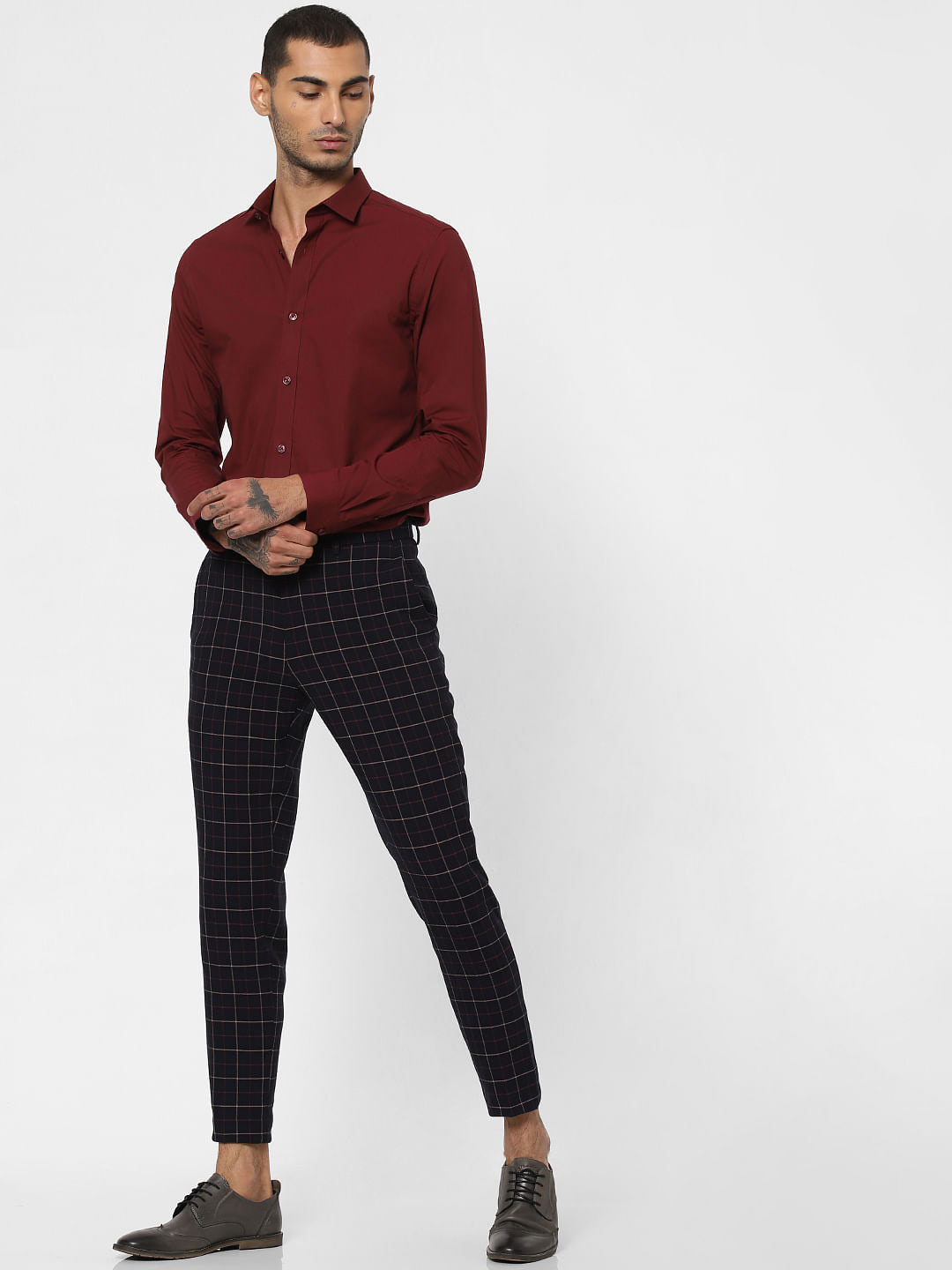 Maroon Full Sleeves Shirt